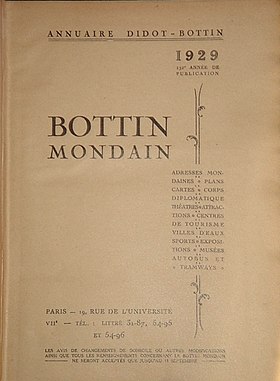 illustration de Bottin mondain