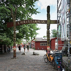Слободни град Кристијанија - улаз