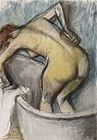 The Bath: Woman Supporting her Back, c. 1887, pastel on paper, Honolulu Museum of Art
