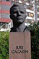 Statue ved Jurii Gagarin Ringgaden, i Erfurt i Tyskland.