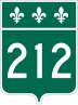 Route 212 marker