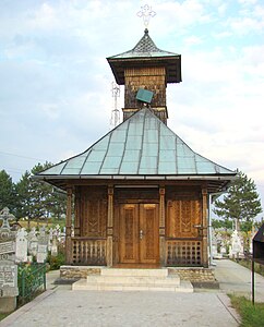 Wooden church in Bumbești-Pițic