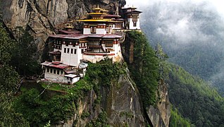 Monasterio de Taktshang, en Bután.