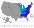 US states by date of statehood (1770-1960)