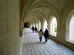 Intérieur de l'aile sud, érigée en 1519.