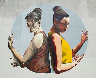 Fresque de Mariela Ajras & Milu Correch..