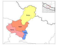 Dhaualagiri distriktene i Nepal