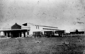 Primer edificio de la Estación Chacarita