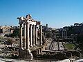 Image 5The Temple of Saturn, a religious monument that housed the treasury in ancient Rome (from Roman Empire)