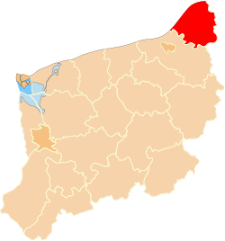 Location within the voivodeship