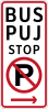 No parking, public utility jeepney stop