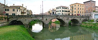 Ponte Molino mid Bacchiglione in Padua