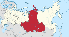 Die ligging van die Siberiese Federale Distrik.