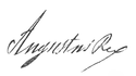 Avgust II. Poljski's signature