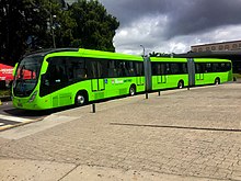 Biarticulated bus