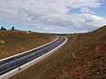 De A75 op de Causse du Larzac, ten noorden van Le Caylar