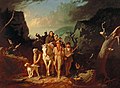 George Bingham: Daniel Boone escoltando colonizadores pelo Passo Cumberland, 1851-52. Washington University Gallery of Art