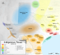 Image 17Territories of some Native American tribes in Texas ~1500CE (from History of Texas)