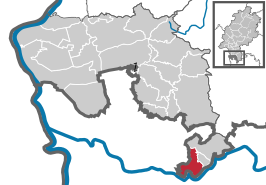 Kaart van Neckarsteinach