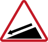 Steep descent (left)