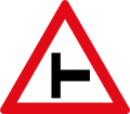 Side-road junction ahead