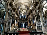 Interiören i Katedralen i Canterbury.