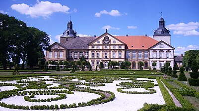 Hundisburg Castle near Haldensleben. Built from 1693; partly destroyed by fire in 1945 and reconstructed since 1994.