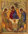 Image 2Russian icon of the Old Testament Trinity by Andrei Rublev, between 1408 and 1425 (from Trinity)