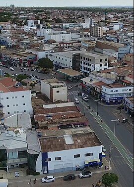 Panorama parcial do Centro de Irecê