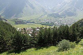 Pogled na mesto Stepancminda