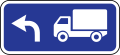 Driving direction of trucks (turn left)