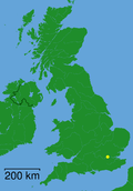 London shown within the UK