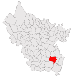 Location in Buzău County