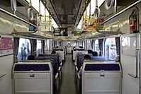 1800系の改装後の車内