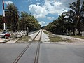 Railway line in Padang Besa