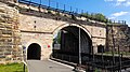 Skerne Bridge in 2021 showing added buttresses