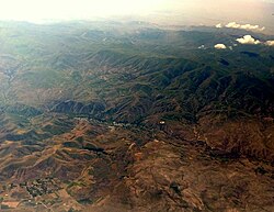 Aerial view of Vayots Dzor, Arin in the foreground