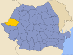 Letak County Arad di Rumania