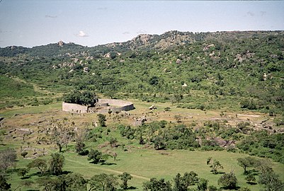 Uitsig oor die ruïnes soos vanaf die suide gesien, 1997