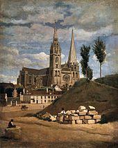 La Cathédrale de Chartres, 1830.