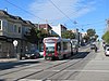 An outbound train at Church and Clipper, 2019