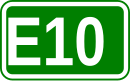 Zeichen der Europastraße 10