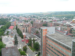 Pogled na grad Zlin i njegove fabrike