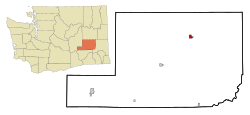 Location of Ritzville, Washington