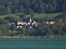 A view of Aiguebelette-le-Lac