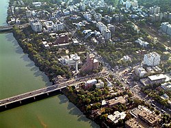 Aerial View of the Sabarmati riverfront