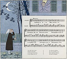 Illustration pour Au clair de la lune avec la musique.