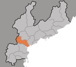 Elhelyezkedése Dél-Hamgjong (Hamgyŏng) tartományban