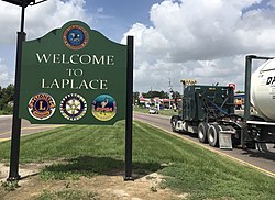 U.S. Highway 61 (Airline Highway) at U.S. Highway 51 intersection in LaPlace