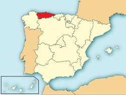 Sijainti Espanjassa